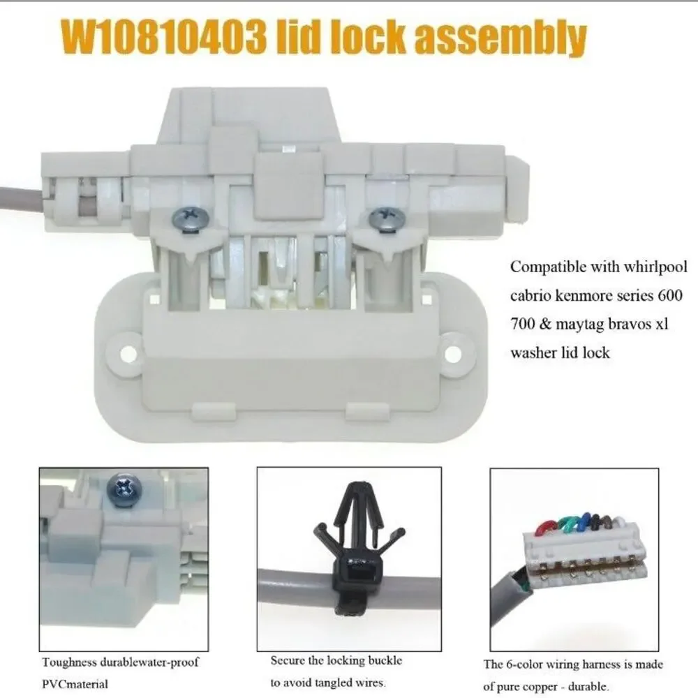 W10787836 Washer Lid Lock Switch For Kenmore Maytag 110.29132413, W10787836